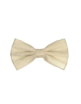 Cream Paisley Bow Tie