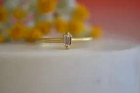Eagle Claw Diamond Baguette Ring