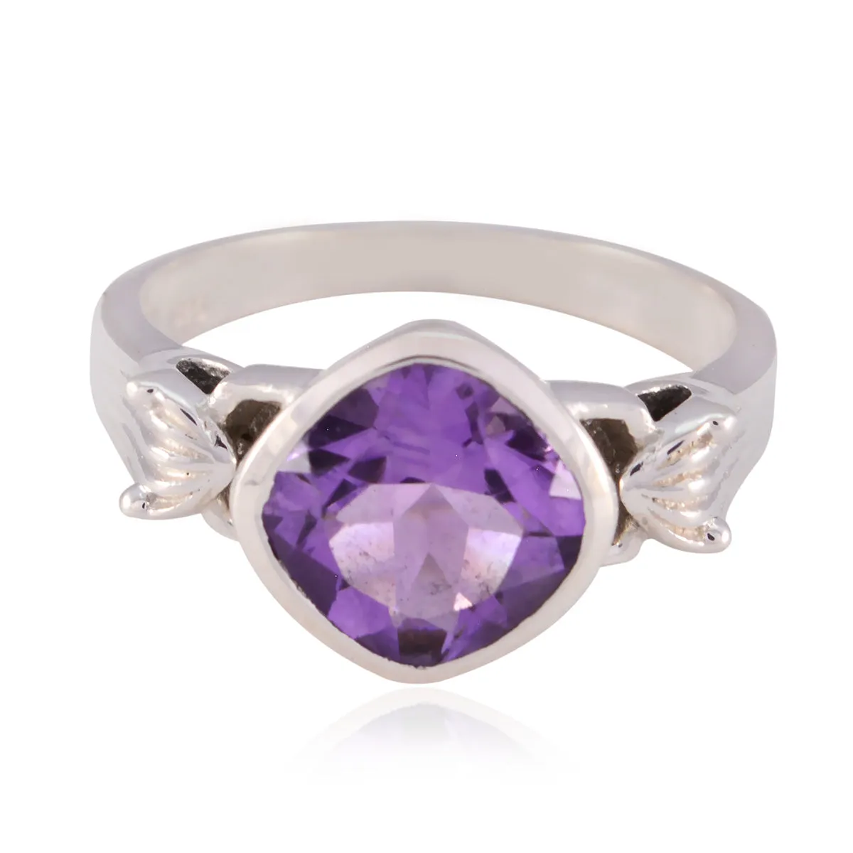 Riyo Bewitching Gemstones Amethyst 925 Silver Ring Cheap Jewelry Box