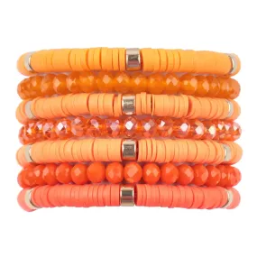 Tiger Pride Beaded Bracelet 7 Set